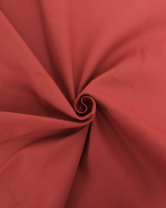 Coupon - Tissu Sergé Coton Uni Hector - 20 Coloris