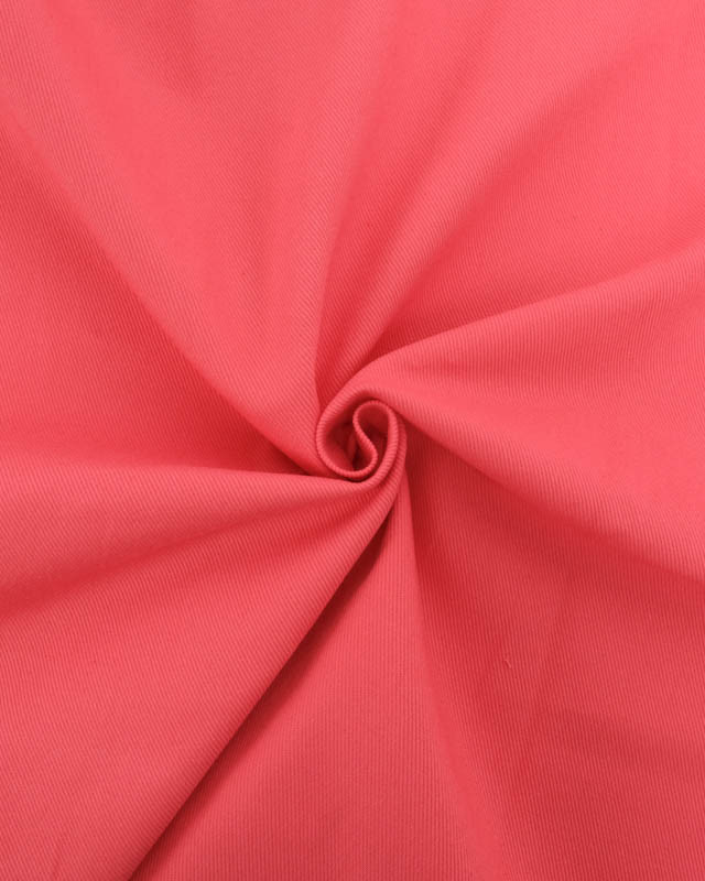 Coupon - Tissu Sergé Coton Uni Hector - 20 Coloris