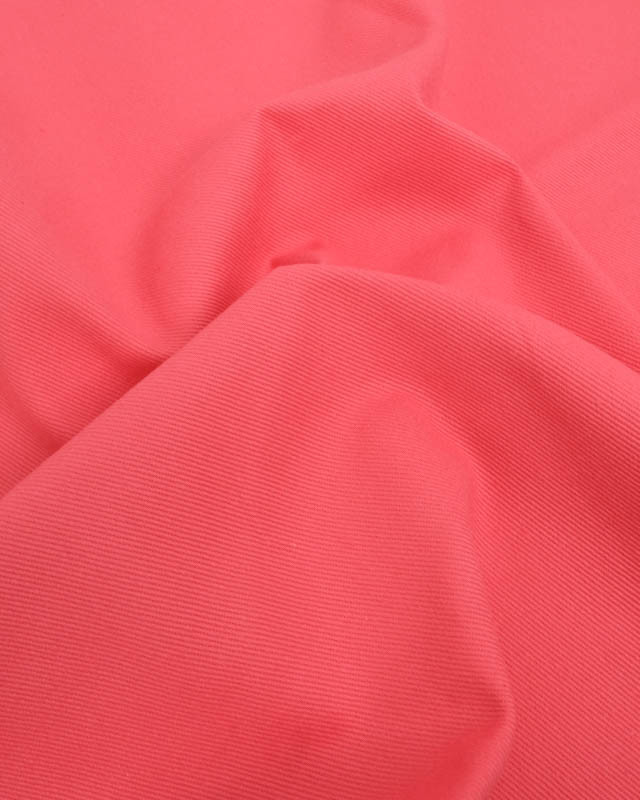 Coupon - Tissu Sergé Coton Uni Hector - 20 Coloris