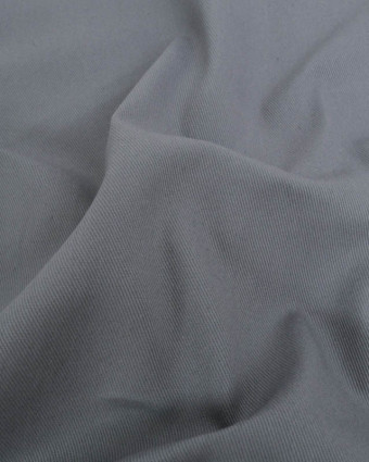 Coupon - Tissu Sergé Coton Uni Hector - 20 Coloris