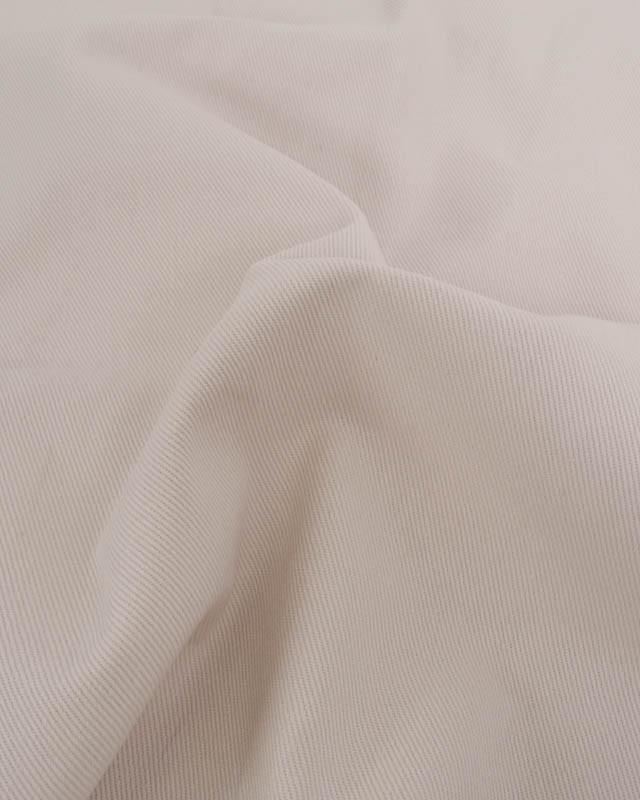 Coupon - Tissu Sergé Coton Uni Hector - 20 Coloris