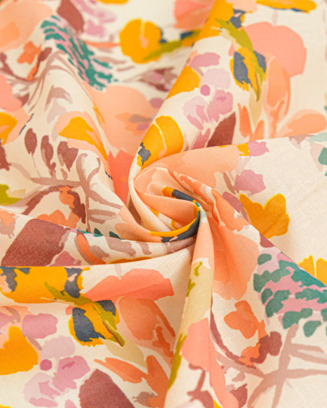Voile de Coton Imprimé Bloom