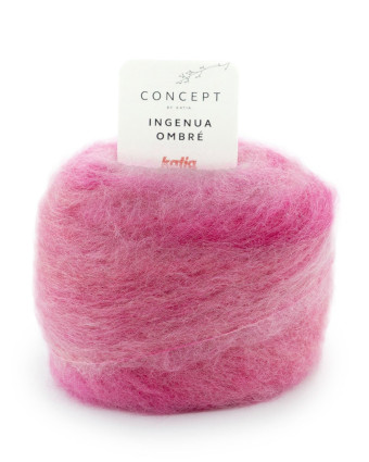 Fil à Tricoter Ingenua Ombré 78% Mohair - Katia - Mercerine