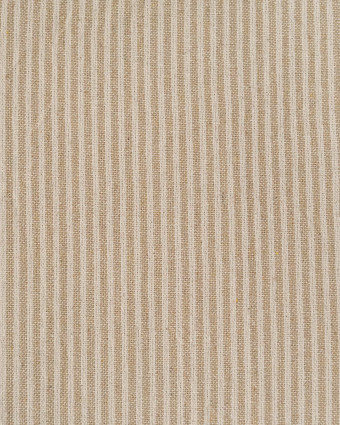 Tissu Coton Epais Tissé Fines Rayures Beige - Mercerine
