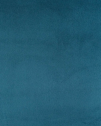 Minky Uni Bleu Paon - Mercerine