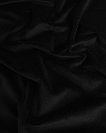 Minky Uni Noir - Mercerine