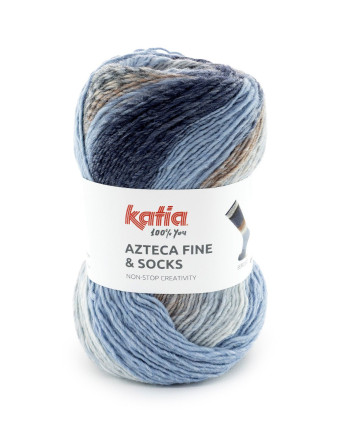 Fil à Tricoter Azteca Fine & Socks 47% Laine Superwash - Katia - Mercerine