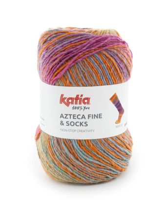 Fil à Tricoter Azteca Fine & Socks 47% Laine Superwash - Katia - Mercerine