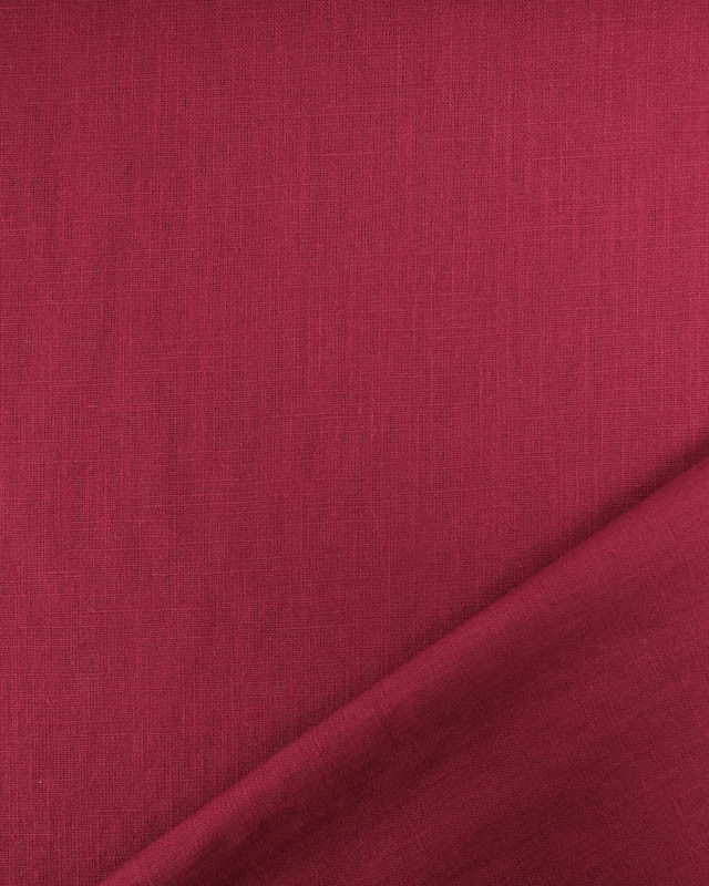 Coupon - Lin épais Rouge Grenat