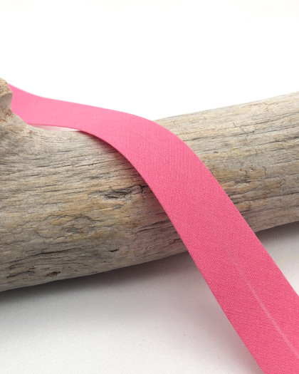 Biais rose bonbon 20mm : mercerie au mètre - Mercerine