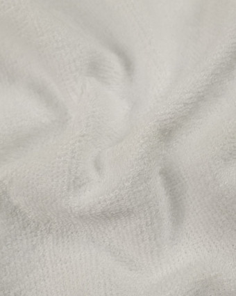 Eponge bambou au mètre : couleur blanc OekoTex - Mercerine