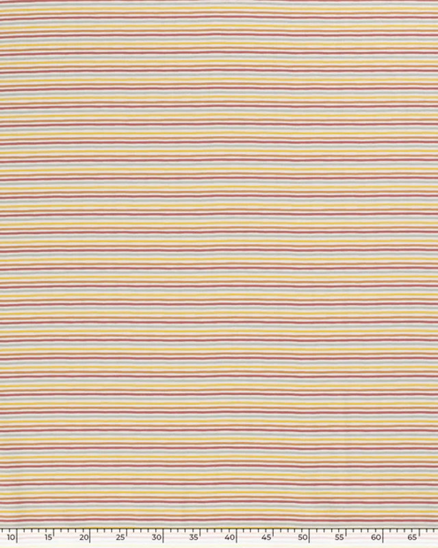 Tissu en ligne : Jersey Rayé Marin Bleu Jean - Mercerine