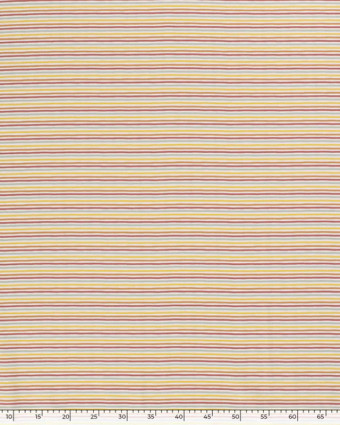Tissu en ligne : Jersey Rayé Marin Bleu Jean - Mercerine