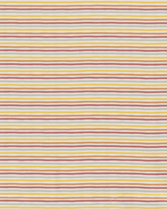 Tissu en ligne : Jersey Rayé Marin Bleu Jean - Mercerine