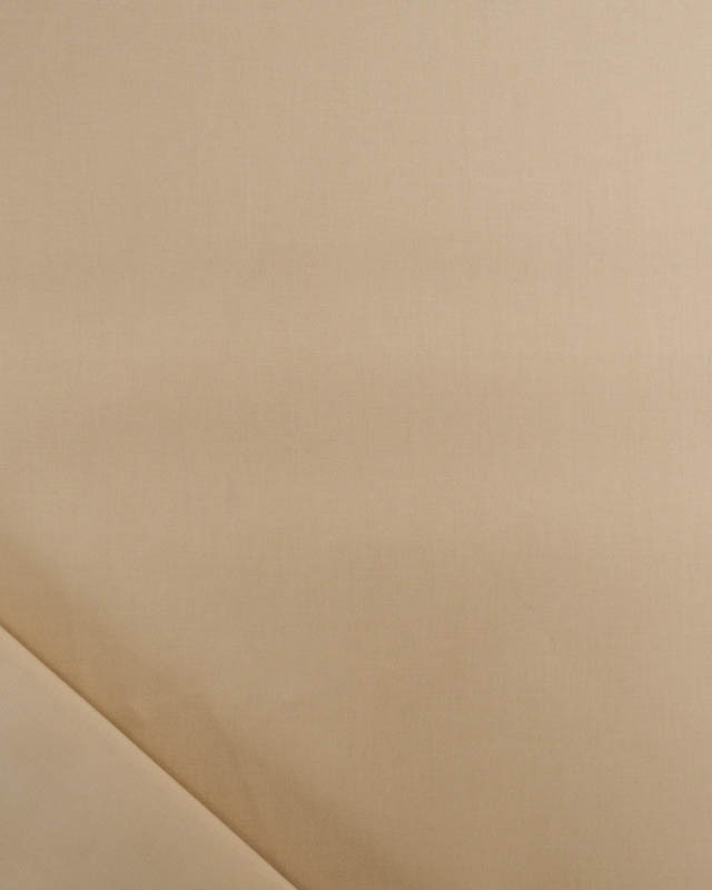 Popeline De Coton Premium Beige Unie - Mercerine