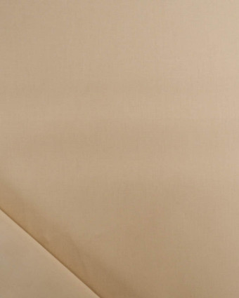 Popeline De Coton Premium Beige Unie - Mercerine
