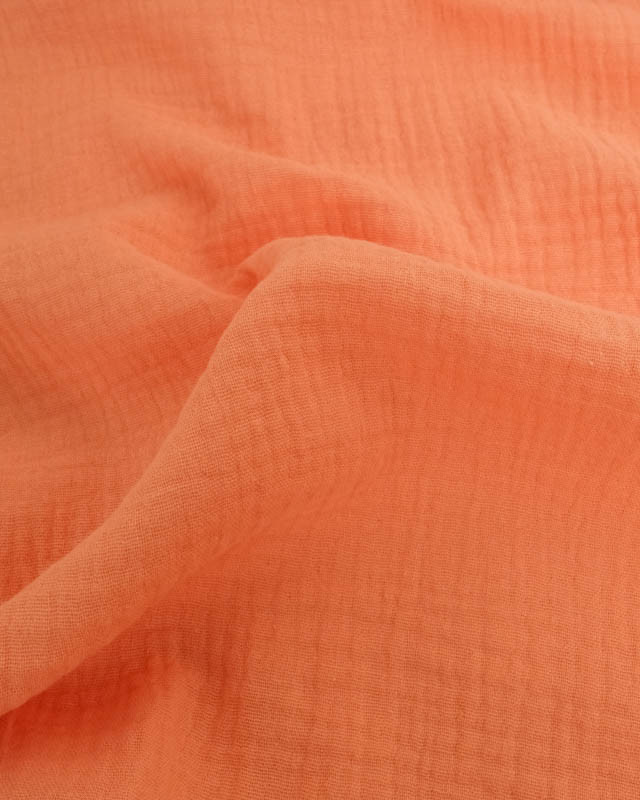Tissu Gaze de Coton Corail Thaïs - Mercerine