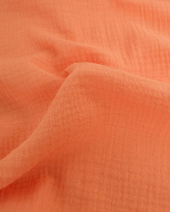 Tissu Gaze de Coton Corail Thaïs - Mercerine