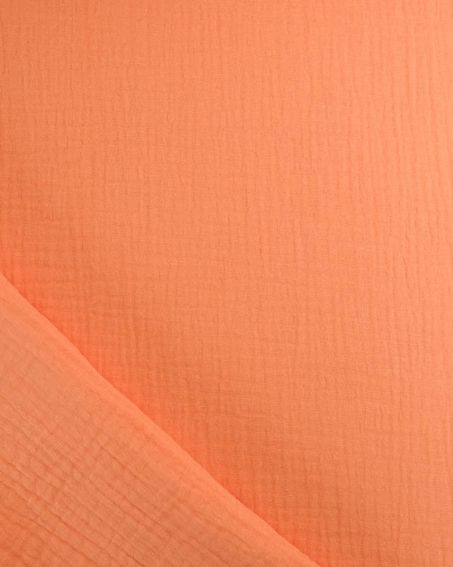 Tissu Gaze de Coton Corail Thaïs - Mercerine