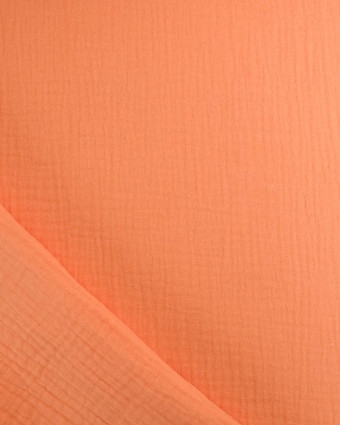 Tissu Gaze de Coton Corail Thaïs - Mercerine
