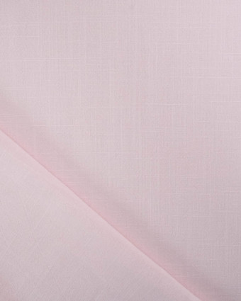 Tissu Lin Lavé Viscose Rose Bonbon - Mercerine