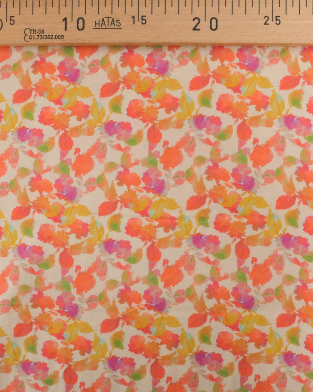 Tissu Viscose Twill Imprimée Mana Multicolore - Mercerine