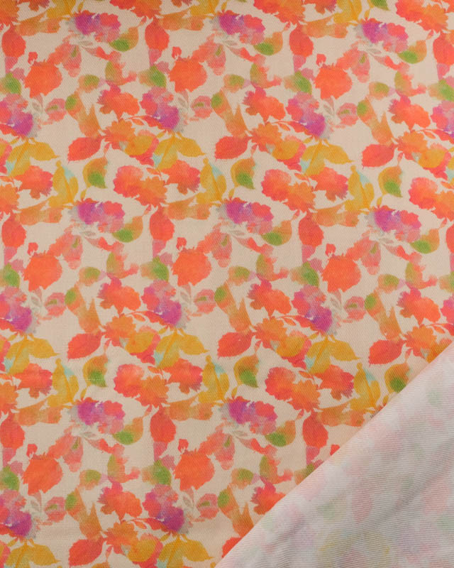 Tissu Viscose Twill Imprimée Mana Multicolore - Mercerine