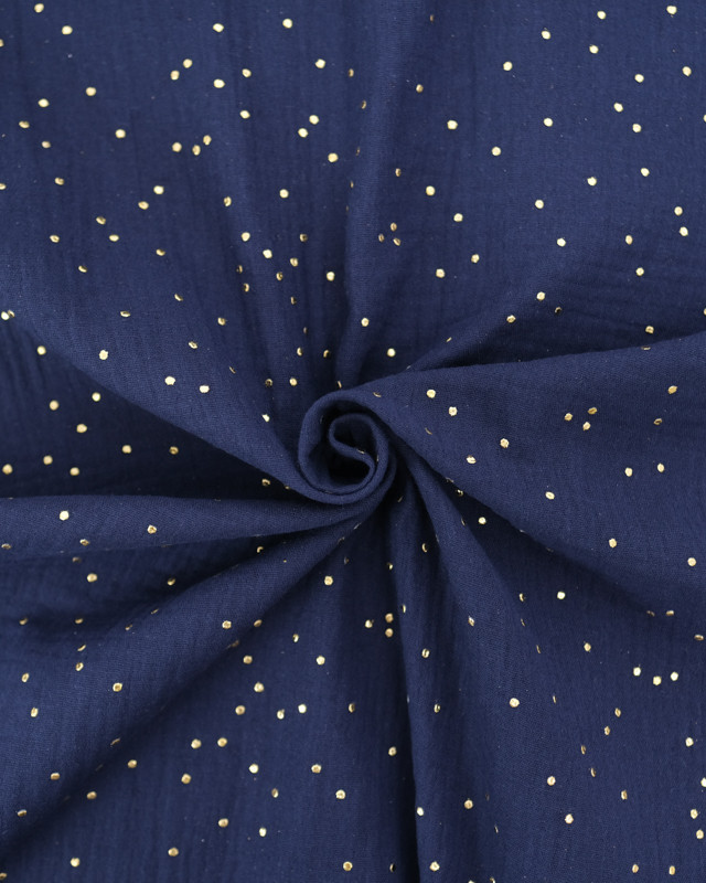 Double Gaze Reach Pois Dorés - 21 Coloris - Mercerine