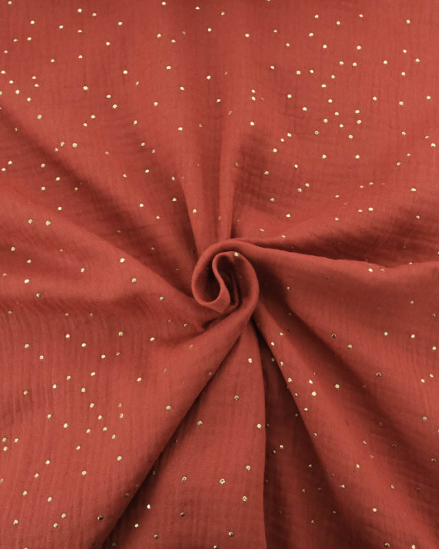 Double Gaze Reach Pois Dorés - 21 Coloris - Mercerine