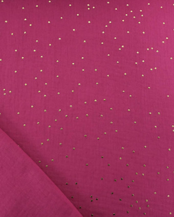 Double Gaze Reach Pois Dorés - 21 Coloris - Mercerine