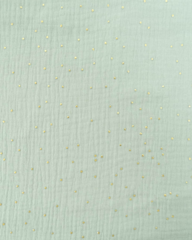 Double Gaze Reach Pois Dorés - 21 Coloris - Mercerine
