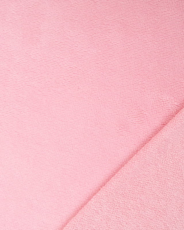 Tissu Eponge Bambou Bois de Rose Lou - Mercerine