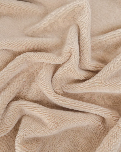 Tissu Eponge Bambou Taupe Lou - Mercerine