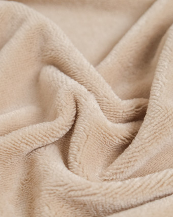 Tissu Eponge Bambou Taupe Lou - Mercerine