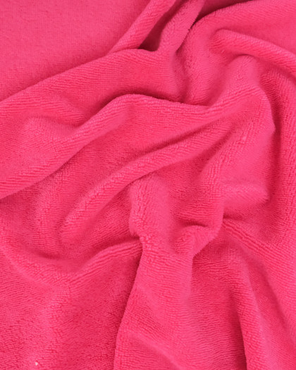 Tissu Eponge Bambou Rose Indien Lou - Mercerine