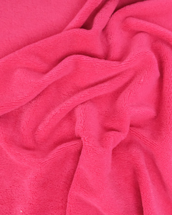 Tissu Eponge Bambou Rose Indien Lou - Mercerine