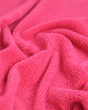 Tissu Eponge Bambou Rose Indien Lou - Mercerine