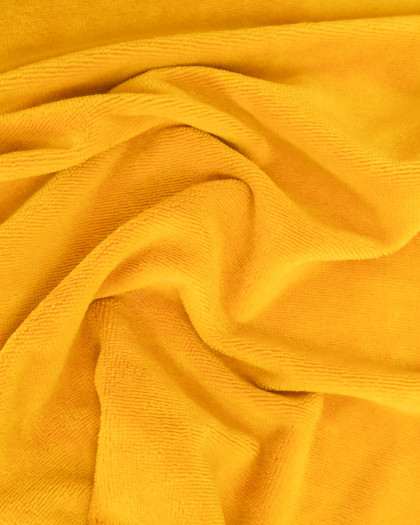 Tissu Eponge Bambou Safran Lou - Mercerine