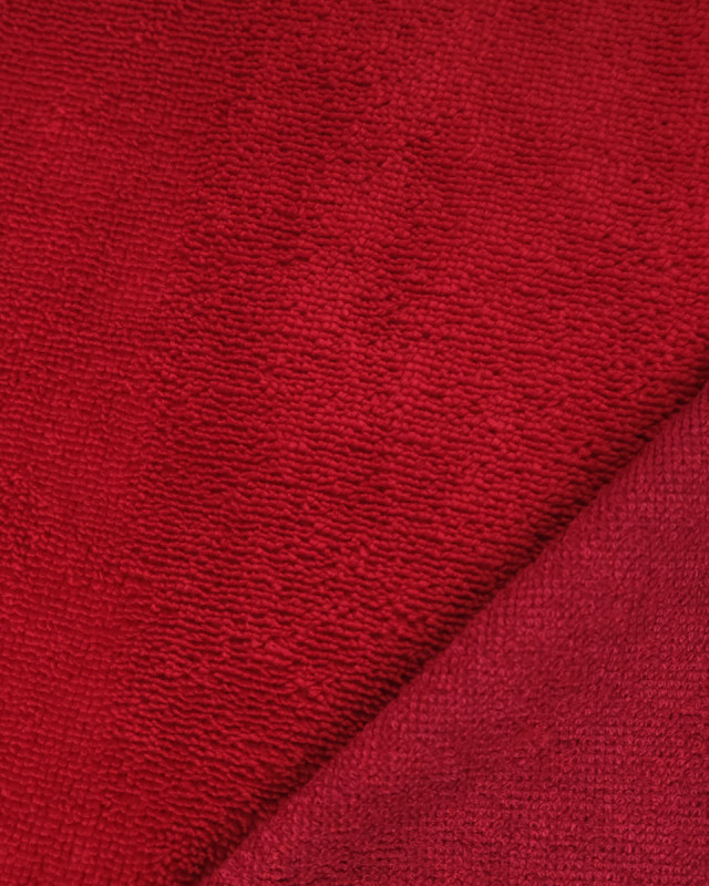 Tissu Eponge Bambou Carmin Lou - Mercerine