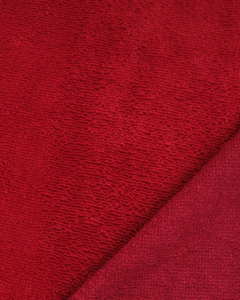 Tissu Eponge Bambou Carmin Lou - Mercerine