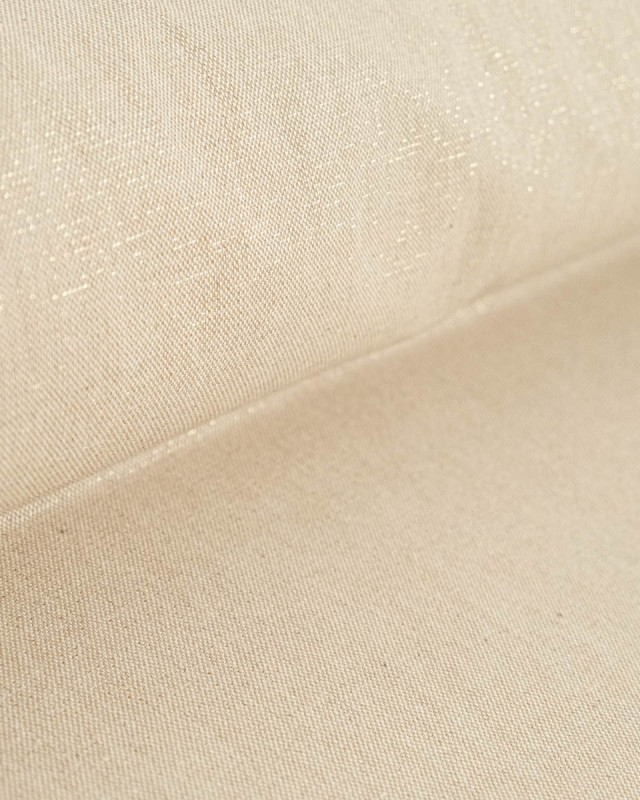 Effet Lin Lurex Naturel Or- 280cm - Mercerine