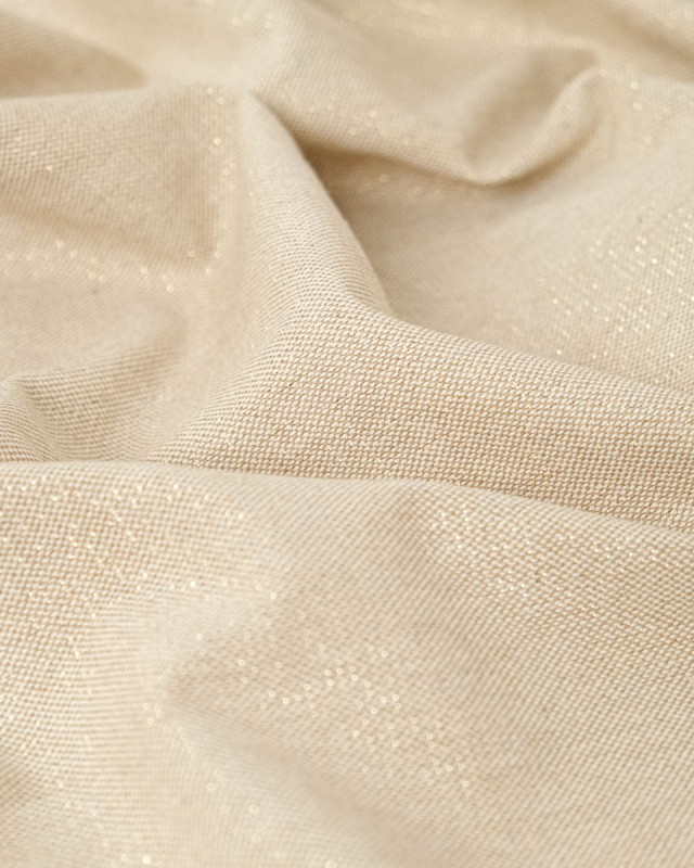 Effet Lin Lurex Naturel Or- 280cm - Mercerine