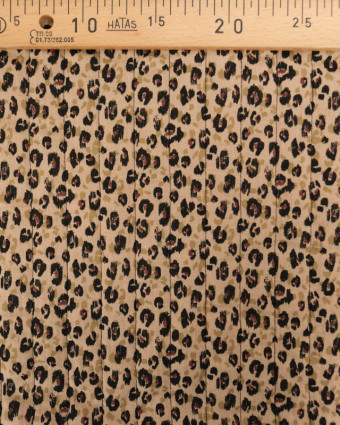 Tissu Matelassé Double Gaze Double Face Léopard  - Mercerine