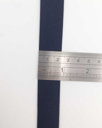 Biais coton Bio bleu navy 20mm - Mercerine