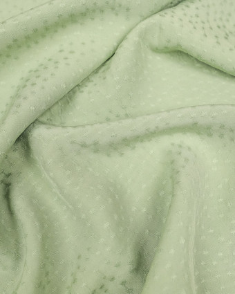Viscose verte motif ton sur ton