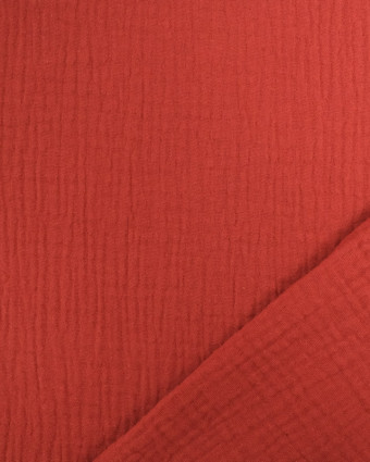 Gaze de Coton Terracotta Oeko-tex Thaïs