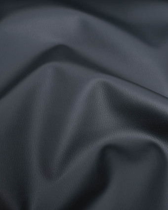 Tissu Simili Cuir Séville Noir - Mercerine