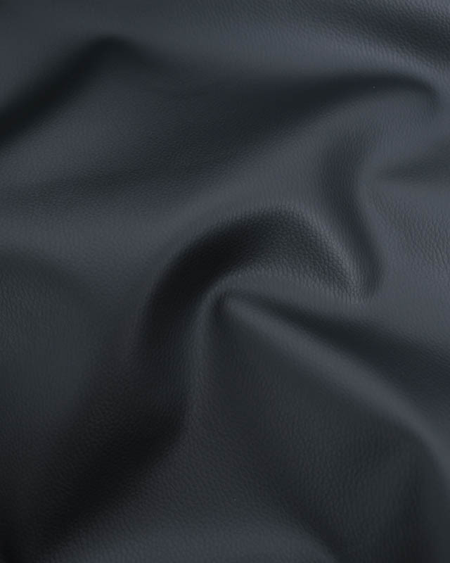 Tissu Simili Cuir Séville Noir - Mercerine