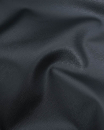 Tissu Simili Cuir Séville Noir - Mercerine