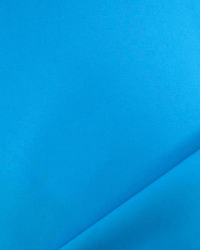 Tissu Coton Uni Canvas Bleu Azur - Mercerine